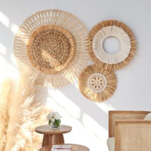 Bamboo Wall Mirror Set