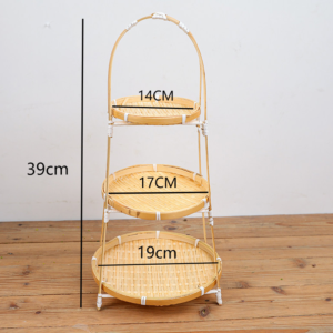 Bamboo Tiered Storage Rack